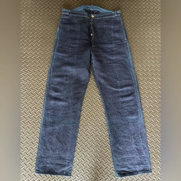 MISTER FREEDOM Le Valseur - Indigo HBT Trousers Pants Size 34 Made in Japan Mint - Picture 1 of 12